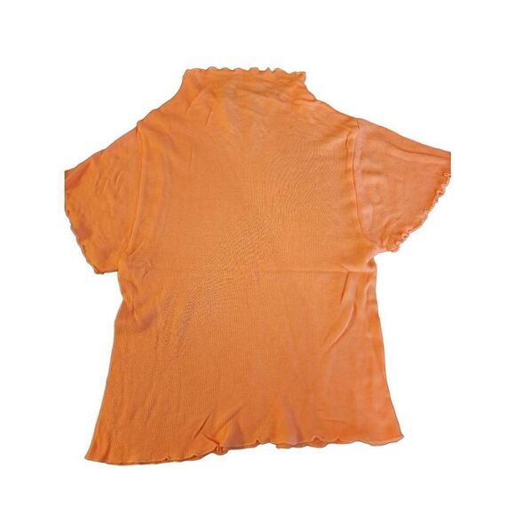 Free People FP Movement NWOT Madeline Funnel Baby tee size xs creamsicle orange - Picture 5 of 9